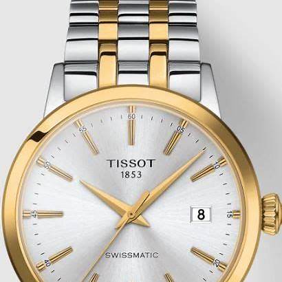 Tissot Classic Dream Swissmatic Men's Watch - Silver Dial, Two-Tone Stainless Steel Bracelet