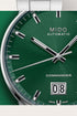 Mido Commander Big Date M021.626.11.091.00 Orologio automatico da uomo - Quadrante verde, bracciale in acciaio inossidabile