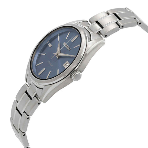 SEIKOSeiko SUR371P1 Men's Titanium Watch - Blue Dial, Sapphire CrystalWATCHESEcecile