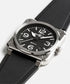 Bell & Ross BR 03-92 Diver Orologio automatico in acciaio nero 42 mm - Quadrante nero, cinturino in gomma