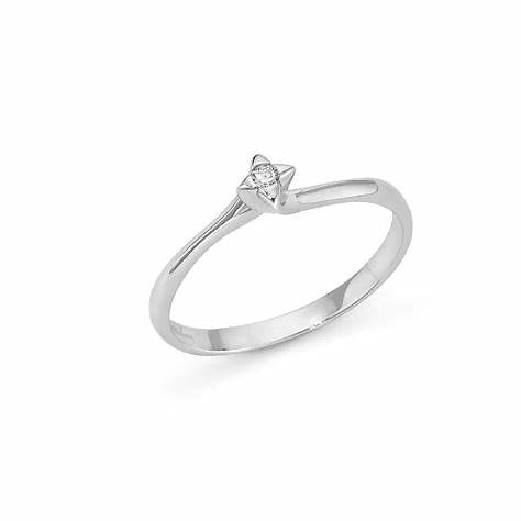 Miluna LID2850-003G7 Women's Ring - 18kt White Gold with 0.03ct Diamond