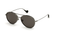 Moncler ML0121 57008 Unisex Occhiali da sole Aviator - Montatura in metallo, lenti gialle