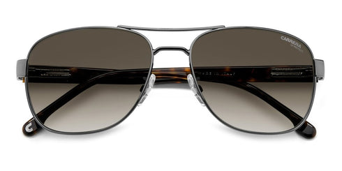 Carrera C FLEX 02/G/S TZ2/HA Men's Sunglasses - Dark Ruthenium Frame, Brown Shaded Lenses