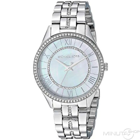 Michael Kors Lauryn MK3900 Women's Watch - Silver-Tone, Crystal-Embellished