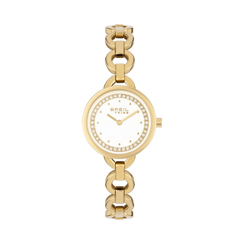 BREILBreil Anouk EW0743 Women's Watch – 25mm Gold - Tone Stainless Steel, White Dial with Crystal Accents, 5 ATM Water ResistantWATCHESEcecile