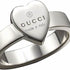 Gucci Trademark Herzring aus Sterlingsilber - Größe 6