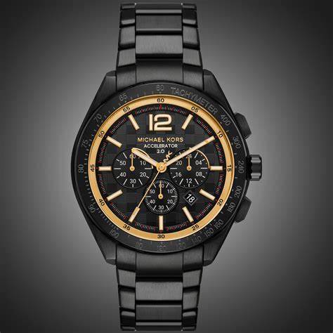 Michael Kors MK9179 Orologio cronografo da uomo Accelerator 2.0 in acciaio inossidabile con tonalità nera