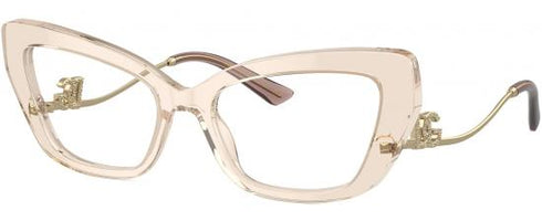 Dolce & Gabbana DG 3391B 3432 Occhiali da vista da donna - Montatura cammello trasparente