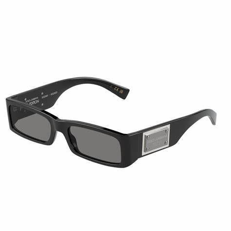 Dolce & Gabbana DG4444 501/87 Unisex Sunglasses - Black Frame, Dark Gray Lenses