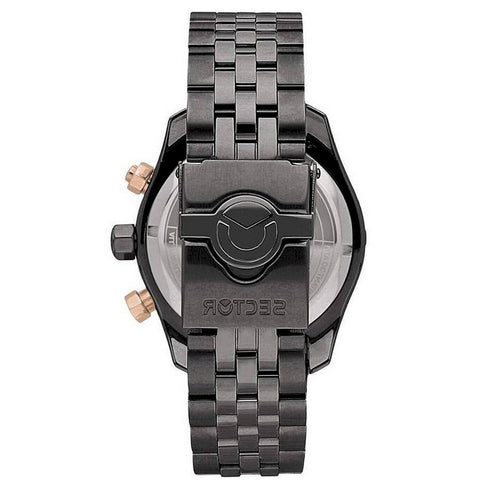 Sector R3273635003 Men's Chronograph – 45mm Black Steel, 300M Water Resistant