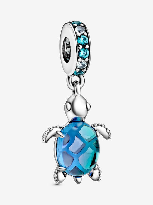 PANDORAPandora 798939C01 Sea Turtle Dangle Charm – Sterling Silver, Murano GlassBIJOUXEcecile