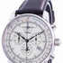 Zeppelin 100 Jahre 8680-3 Men's Alarm Chronograph – Ivory Dial, Black Leather Strap
