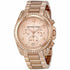 Michael Kors Blair MK5263 Women's Rose Gold-Tone Chronograph Watch - Crystal Accents