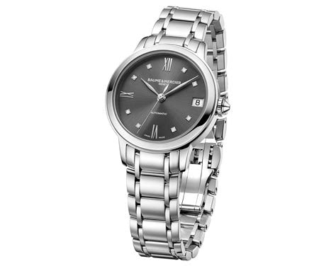 Baume & Mercier Classima MOA10610 Women's Automatic Watch - Grey Dial, Diamond Markers