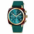 Briston Clubmaster Classic Chronograph 40mm Gold Acetate Emerald Green Dial Green NATO Strap 19140.PYA.T.27.NE