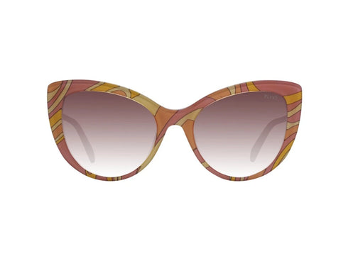 Emilio Pucci EP0191 5674F Occhiali da sole Cat-Eye da donna - Montatura multicolore, lenti marroni sfumate