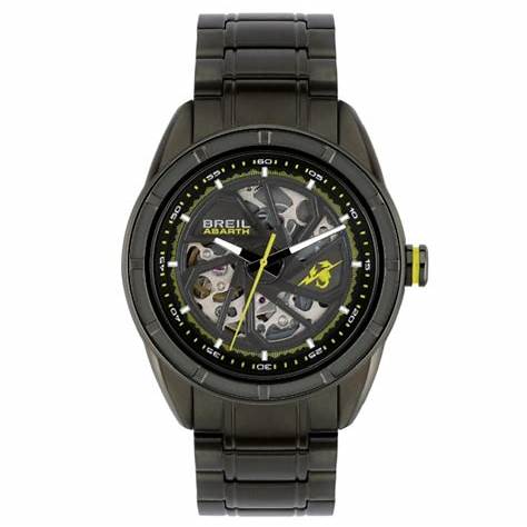 Breil Abarth 500e Limited Edition TW2045 Men's Automatic Watch - 43mm Titanium-Colored Steel Case