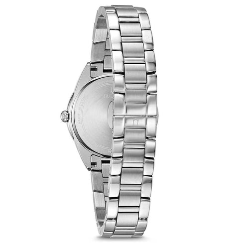 Bulova Sutton 96P255 Women's Watch - Light Blue Dial, Stainless Steel Bracelet