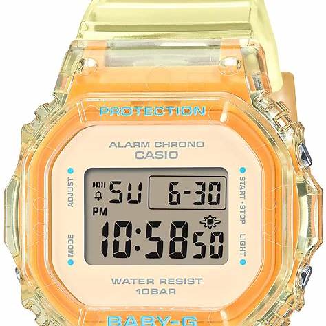 Casio Baby-G BGD-565SJ-9ER Women's Watch – Yellow Translucent Resin