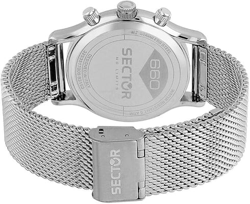 Sector No Limits R3253517008 Men's Multifunction Watch - Stainless Steel, Silver Dial