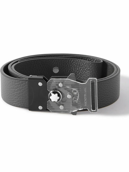 Montblanc M Lock 4810 Buckle Grainy Grey 35 mm Ledergürtel