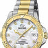 Jaguar Women's Swiss Quartz Watch - Model J896/3, Two-Tone Stainless Steel, Mother-of-Pearl Dial, Crystal Accents