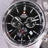 Swiss Military SM34081-01 Men's Analog Quartz Chronograph Watch - Stainless Steel with Black Dial