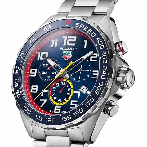 TAG HEUERTAG Heuer Formula 1 Red Bull Racing CAZ101AL.BA0842 Men's Watch - Blue Dial, Steel BraceletWATCHESEcecile