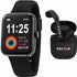 Sector S-03 R3251282008 Unisex Smartwatch Set – Black Aluminum Case, Silicone Strap