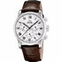 Jaguar Acamar J968/5 Men's Chronograph Watch – Stainless Steel Case, Silver Dial, Brown Leather Strap