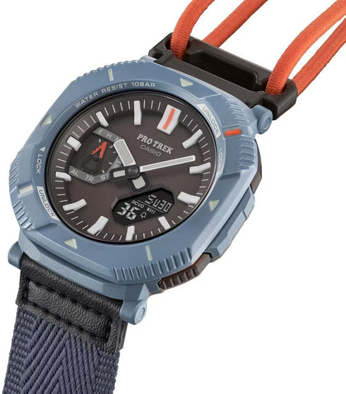 Casio Pro Trek PRJ-B001B-2ER Solar Bluetooth Watch – Blue Resin, 100M WR