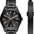 Reloj y Conjunto de Pulsera para Hombre Armani Exchange AX7102 de Acero Inoxidable Negro