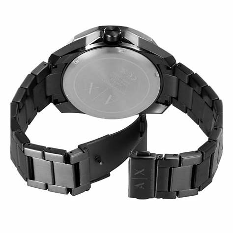 Reloj de cuarzo para hombre Armani Exchange AX1952 - Acero inoxidable negro, esfera gris