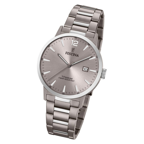 FESTINAFestina F20435/2 Titanium Men's Watch – Silver Dial, 41mm, Quartz MovementWATCHESEcecile