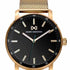 Mark Maddox HM7150-97 Men's Analog Watch - Gold-Tone Stainless Steel Mesh Bracelet, Black Dial