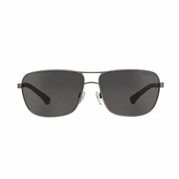 Emporio Armani EA2033 3130/87 Gafas de sol para hombre - montura Gunmetal mate, lentes Gris oscuro, 64mm