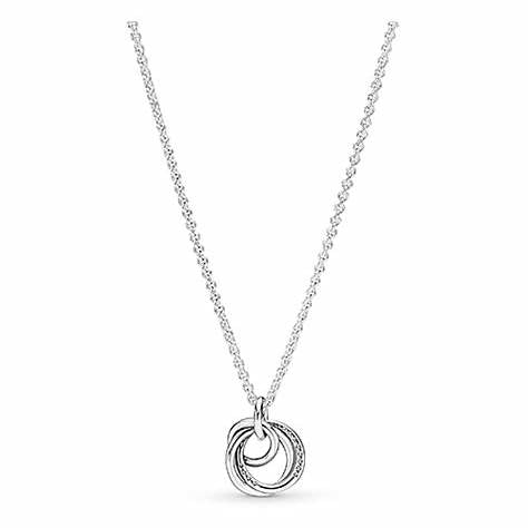 PANDORAPandora 391455C01 - 60 Family Always Encircled Necklace – Sterling Silver, 60cmBIJOUXEcecile