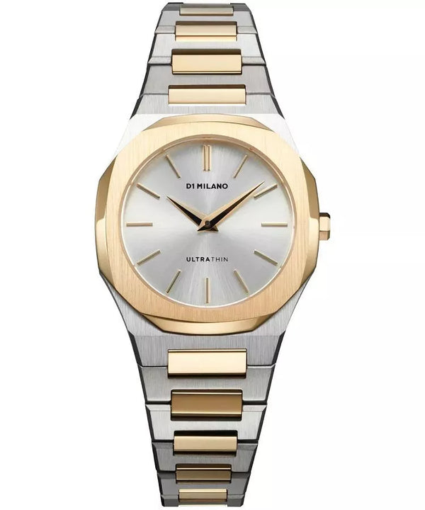 D1 Milano D1-UTBL34 Ultraflache Armbanduhr - 30mm Bicolor Stahl, Saphirglas