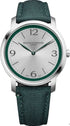 Baume & Mercier Classima MOA10705 Orologio al quarzo da uomo - Cassa in acciaio 42 mm, quadrante satinato soleil argento con rehaut verde, cinturini intercambiabili