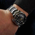 Seiko 5 Sports SRPD57K1 Automatic Men's Watch - Black Dial, Stainless Steel Bracelet