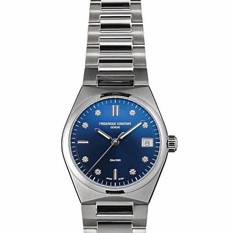 Frederique Constant Highlife Ladies Quartz FC-240ND2NH6B – Blue Dial, Stainless Steel Bracelet