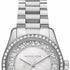 Michael Kors Lexington MK7445 Women's Watch - Silver-Tone, Crystal-Embellished Bezel