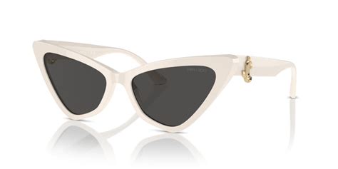 Jimmy Choo JC 5008 Occhiali da sole da donna - 55 mm, montatura nera con lenti grigie