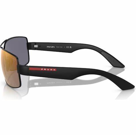 Prada Linea Rossa PS 50ZS Men's Sunglasses – Black Frame, Grey Polarized Lenses