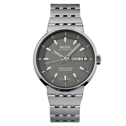 Mido All Dial IBA M8340.4.B3.11 Orologio da uomo - 42 mm, quadrante grigio, cassa e bracciale in acciaio inossidabile