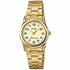 Casio LTP-V001G-9BUDF Damen Goldfarbene Analog-Uhr – Champagner Zifferblatt