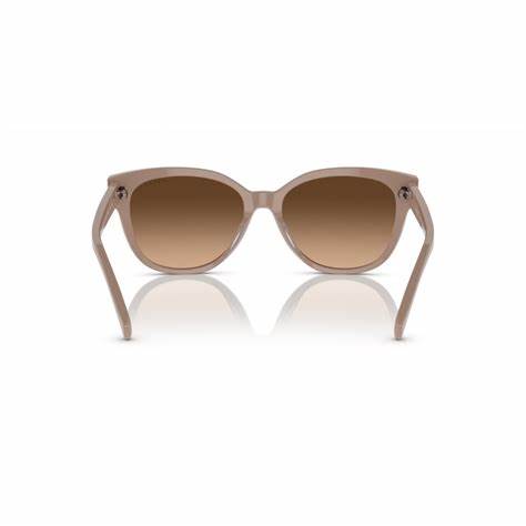 Ralph by Ralph Lauren RA 5305U Women's Sunglasses – Shiny Solid Beige Frame with Brown Gradient Lenses