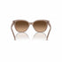 Ralph by Ralph Lauren RA 5305U Women's Sunglasses – Shiny Solid Beige Frame with Brown Gradient Lenses