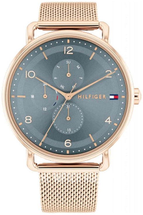 Tommy Hilfiger Lily 1782664 Orologio da donna in oro rosa - Quadrante blu, 40 mm