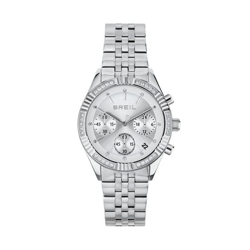 Breil Stand Out TW2017 Women's Chronograph Watch - Silver Dial, Stainless Steel Bracelet